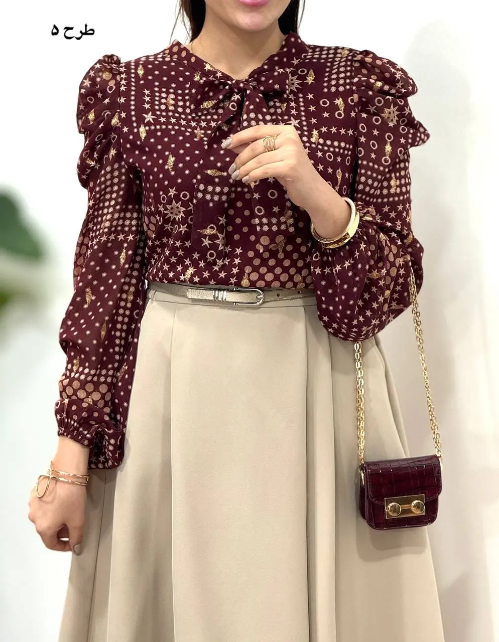 شومیزحریر مجلسی مهلا (4520)